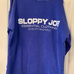 Sloppy Joe Size 2 Blue Sweatshirt